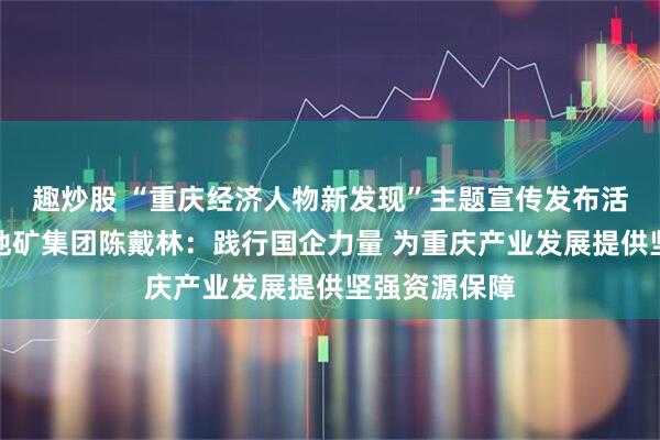趣炒股 “重庆经济人物新发现”主题宣传发布活动丨重庆市地矿集团陈戴林：践行国企力量 为重庆产业发展提供坚强资源保障