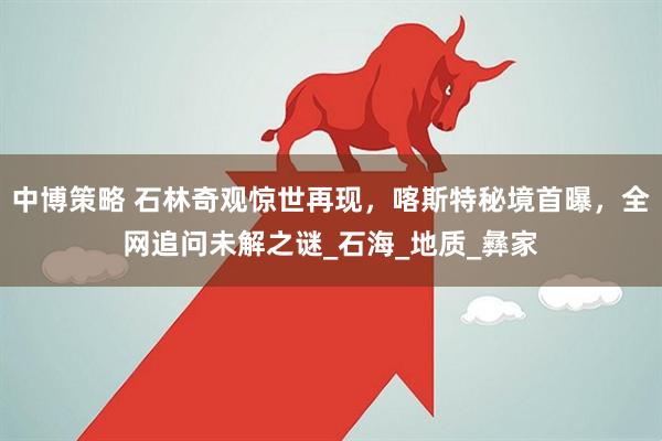 中博策略 石林奇观惊世再现，喀斯特秘境首曝，全网追问未解之谜_石海_地质_彝家